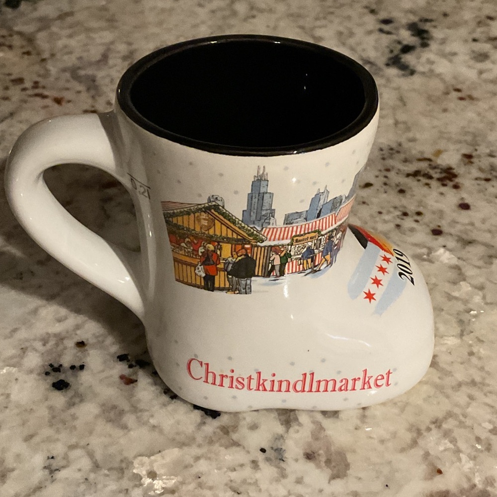 2019 Christkindlmarket Chicago White Boot Mug